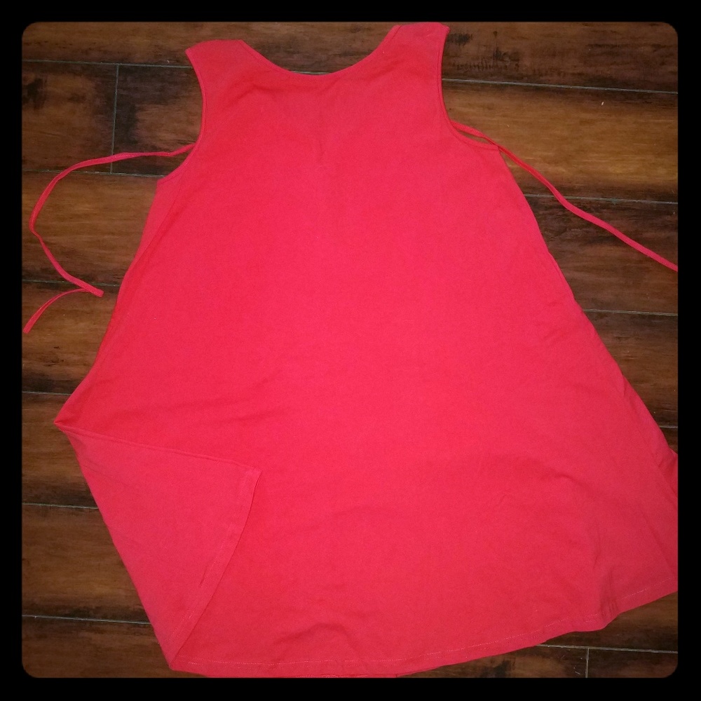Red Shift dress